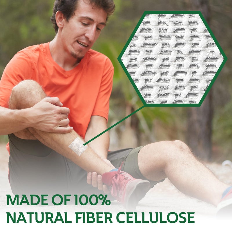 CURAD BloodStopÂ® Wound Dressing | 1â€ x 1â€ | Hemostatic Gauze Helps Stop Bleeding Quickly | For Cuts, Abrasions or Nosebleeds | 10 Count - Image 3