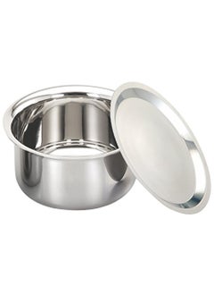 ALDA Alda Tri Ply Stainless Steel Patila with Lid, 22cm, 1-Piece, Silver 