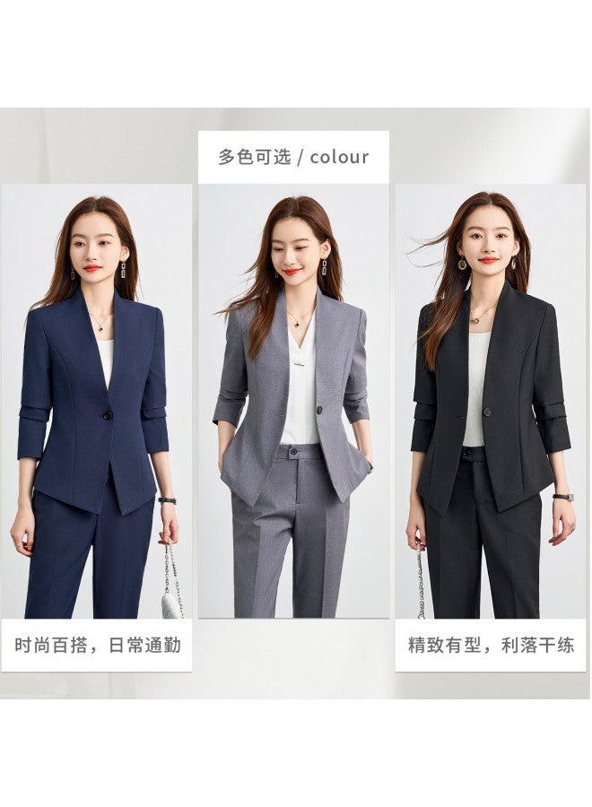 ROMON Women'S Blazer + Trousers Business Commuting Versatile Comfort Professional - Image 4