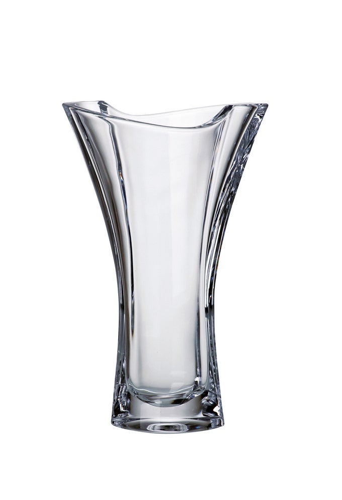 EUROPEAN GLASS CRYSTALLINE VASE 10 HEIGHT MADE IN EUROPE