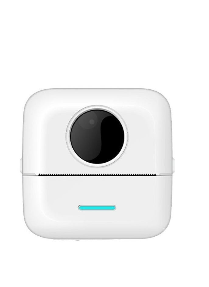 EHOME - طابعة ملصقات، طابعة حرارية محمولة، طابعة صور صغيرة، ملصق قابل لإعادة الشحن، طابعة بلوتوث صغيرة بدون حبر مع 5 لفات من الورق الحراري، 5 لفات من الورق ذاتي اللصق لأجهزة Android وiOS Sma - Image 1