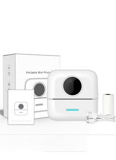 EHOME Label Printer, Portable Thermal Printer, Mini Photo Printer, Rechargeable Labeler, Small Bluetooth Inkless Printer with 5 Rolls of Thermal Paper, 5 Rolls of Self-Adhesive Paper for Android and iOS Sma  - Image 3