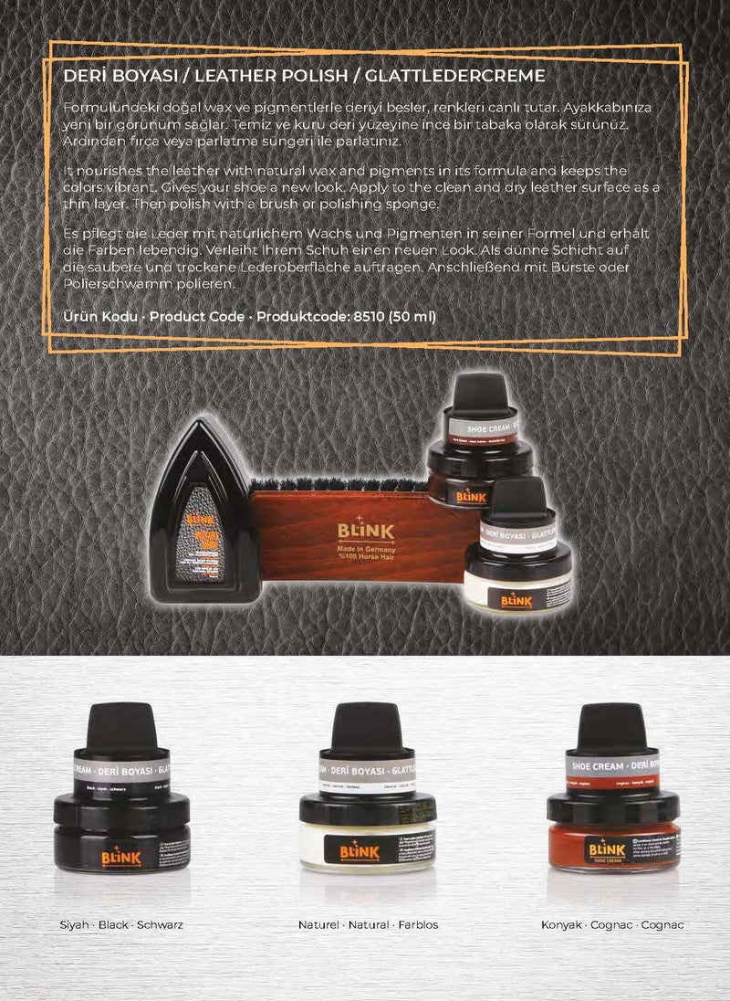 Blink Shoe Cream Dark Brown Color - Image 1