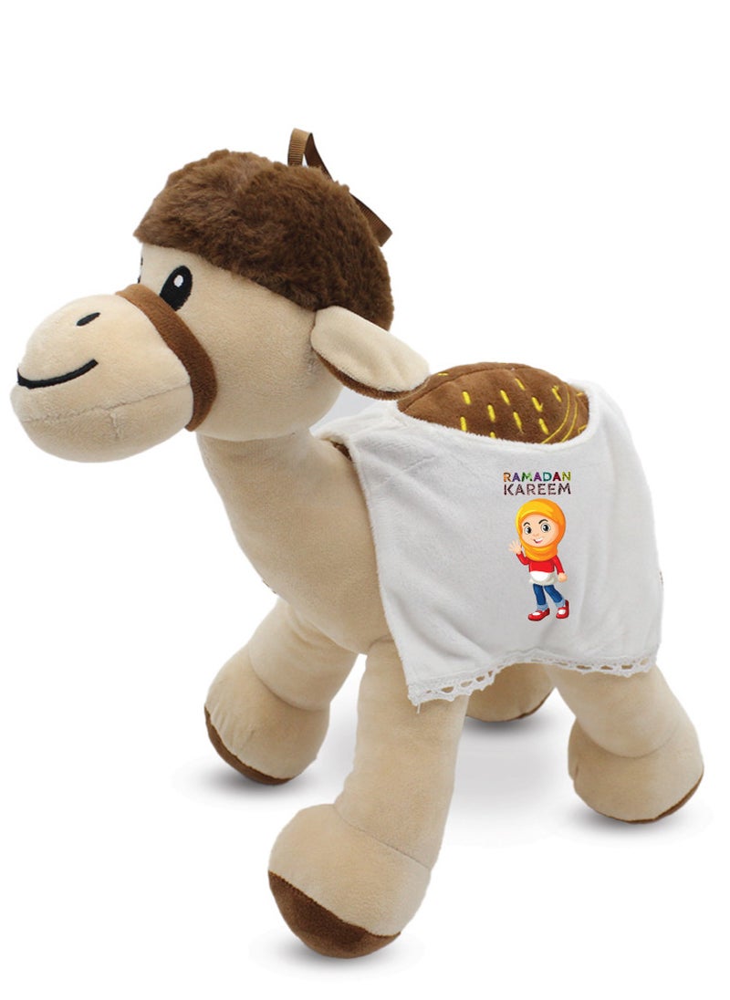 PRINTSHOP4ME - Ramadan Themed Plush Camel - Ramadan Gift for Kids Perfect for Boys and Girls - Ramadan Gift Idea for Kids - Image 1
