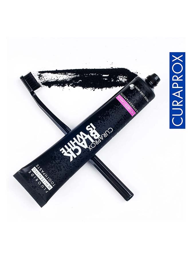 CURAPROX Black is White Duo Pack. 2 x Carbon Whitening Toothbrush CS Black - Ultra Soft Toothbrush for adults with 8'760 Polyester-Carbon Bristles - Image 3