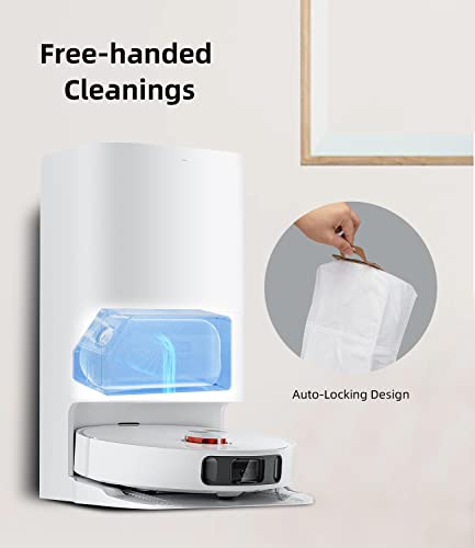 AnDongo 8 Pack Dust Bag for Dreametech L10s Ultra / L10s Plus / L10 Ultra / L20 Ultra Robot Vacuum Self-Emptying Base, 3L Large Capacity Auto-Seal Replacement Bag Accessories Set - Image 3