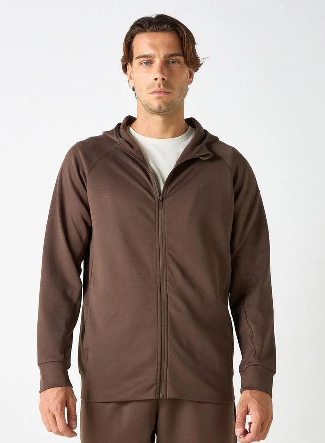ADOT by Splash Zip Through Hoodie with Long Sleeves and Pockets