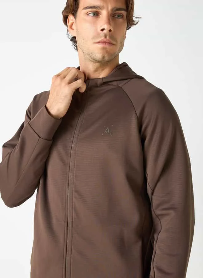 ADOT by Splash Zip Through Hoodie with Long Sleeves and Pockets