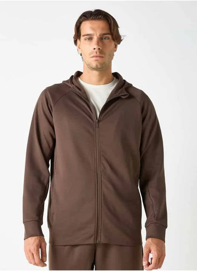 ADOT by Splash Zip Through Hoodie with Long Sleeves and Pockets