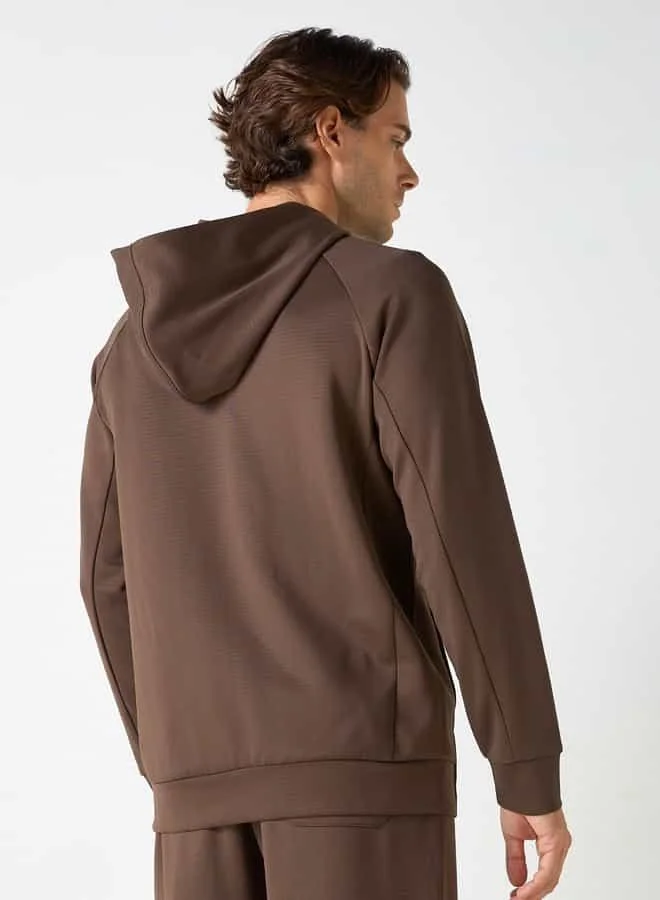 ADOT by Splash Zip Through Hoodie with Long Sleeves and Pockets
