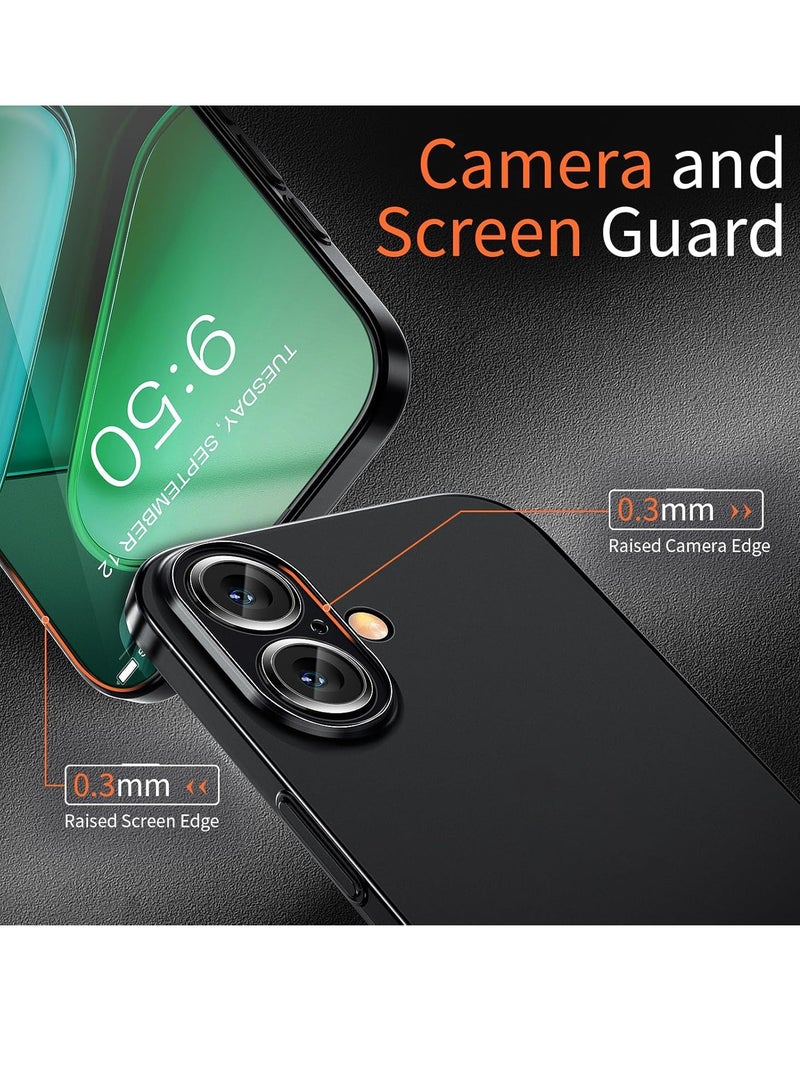 ELTRAZONE iPhone 16 Plus Slim Case, 0.2mm Fit [Paper-Thin] Lightweight Case Matte Finish PP Back Cover Protection [Anti-Fingerprints & Yellowing], Compatible with iPhone 16 Plus 6.7 Inch – Black - Image 4