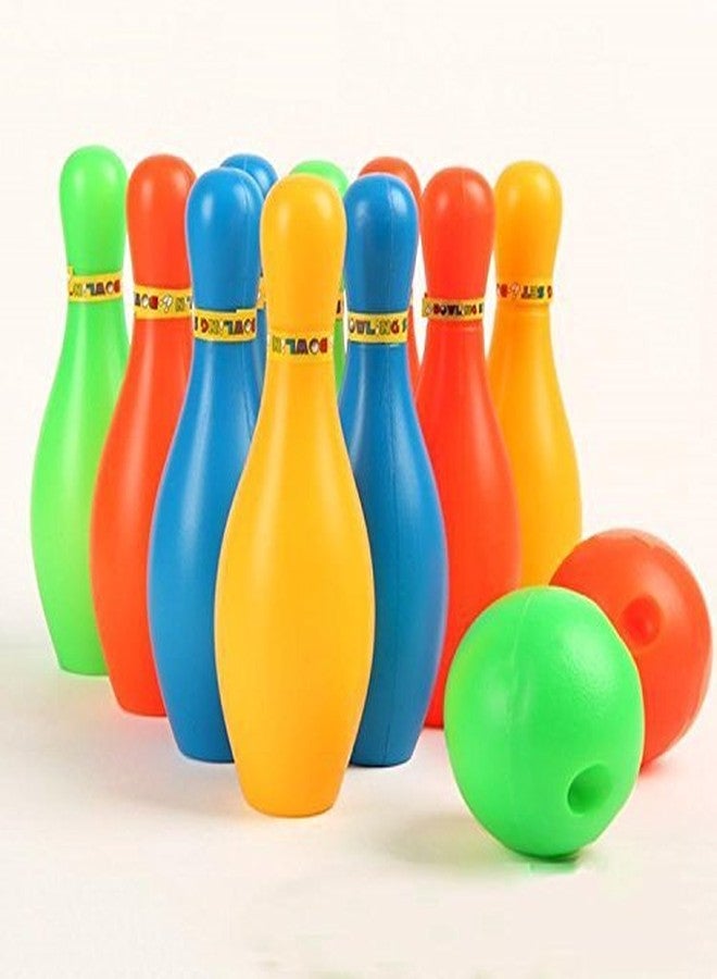 Plutofit? Bowling Game Set (10 Bottles & 2 Balls) (Multi Color) - Image 1