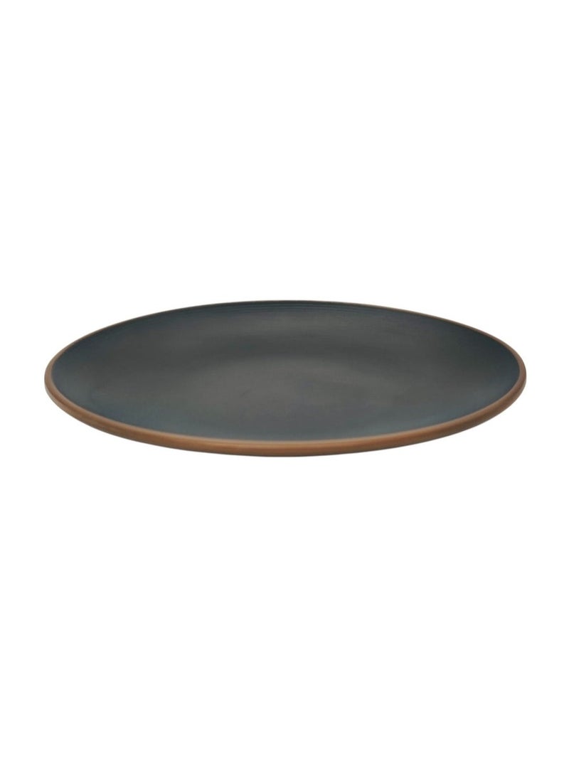 Harmony HARMONY Melamine Round Dessert Plate 20cm*3cm, Brown/Black  - Image 2