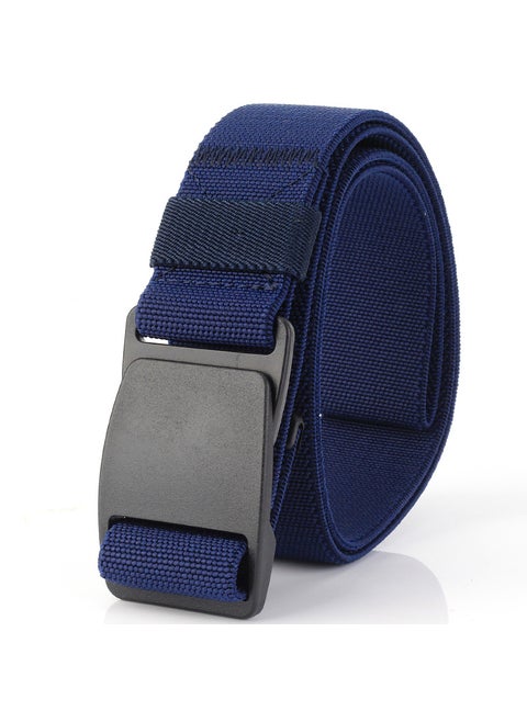 TUSHI Elastic Belt Durable POM Buckle Casual Unisex Royal Blue
