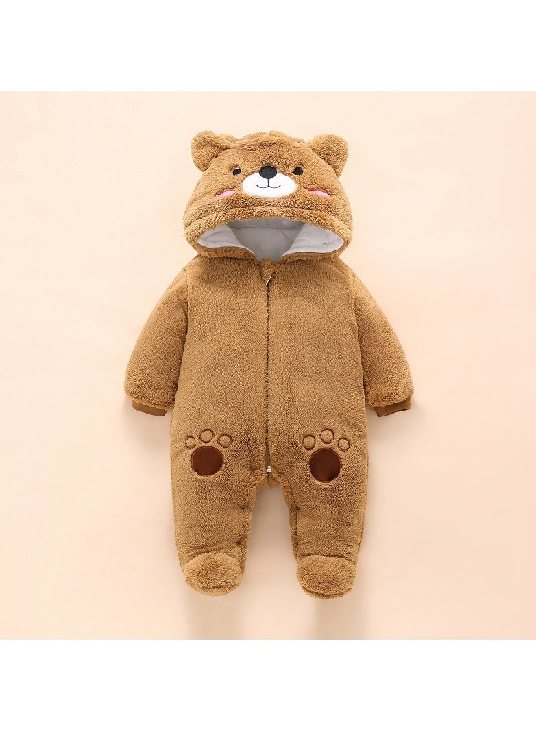 Loquat Baby Autumn And Winter Thickened Trend Jumpsuit