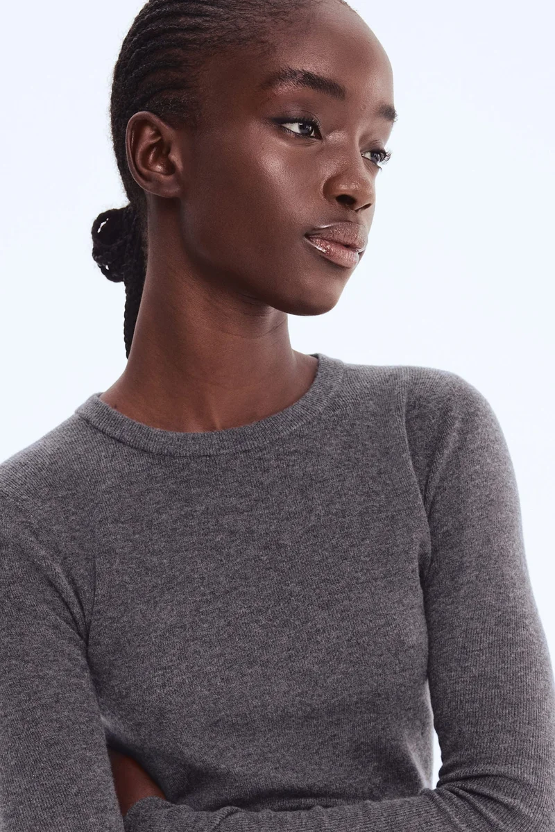 H&M Fine-knit cashmere-blend top