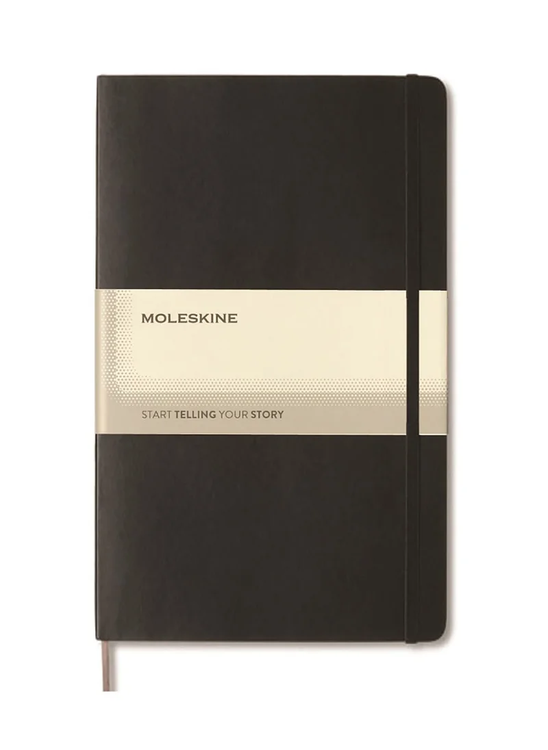 MOLESKINE Moleskine Large Notebook - Hard Cover - Plain - Black