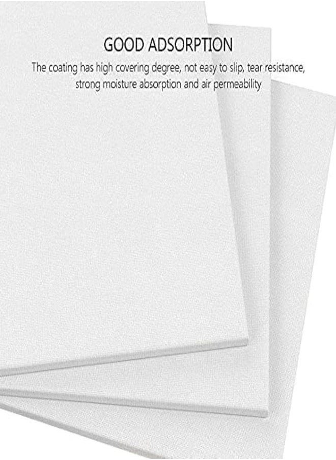 Painting Canvas Panels Multi Pack 100% Cotton with Recycled Board Core 30x60 cm