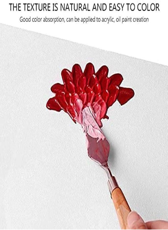 Painting Canvas Panels Multi Pack 100% Cotton with Recycled Board Core 30x60 cm