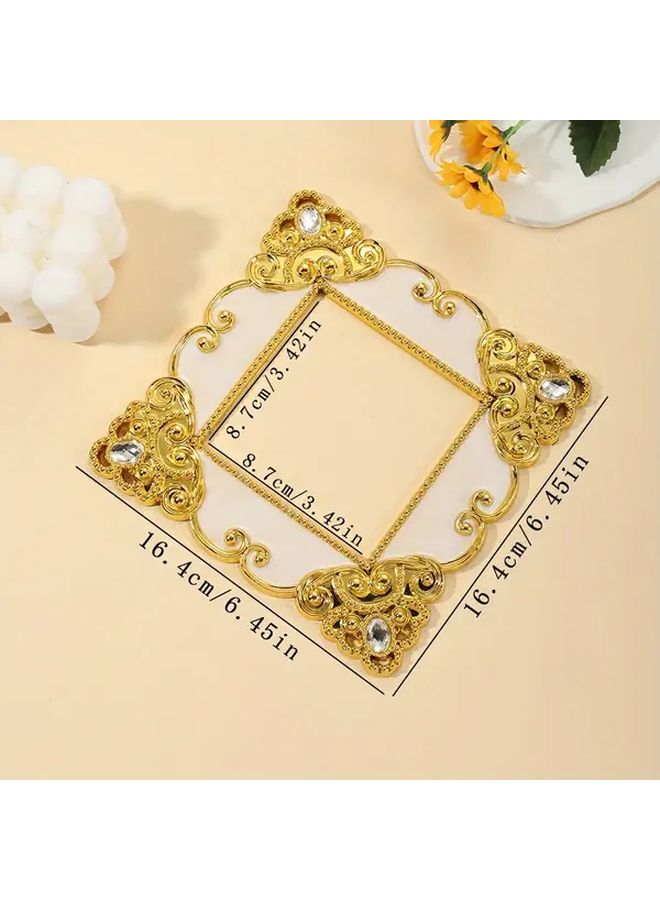 Vintage Golden Green Acrylic Crystal Switch Protector Self Adhesive Square Wall Sticker - Image 3