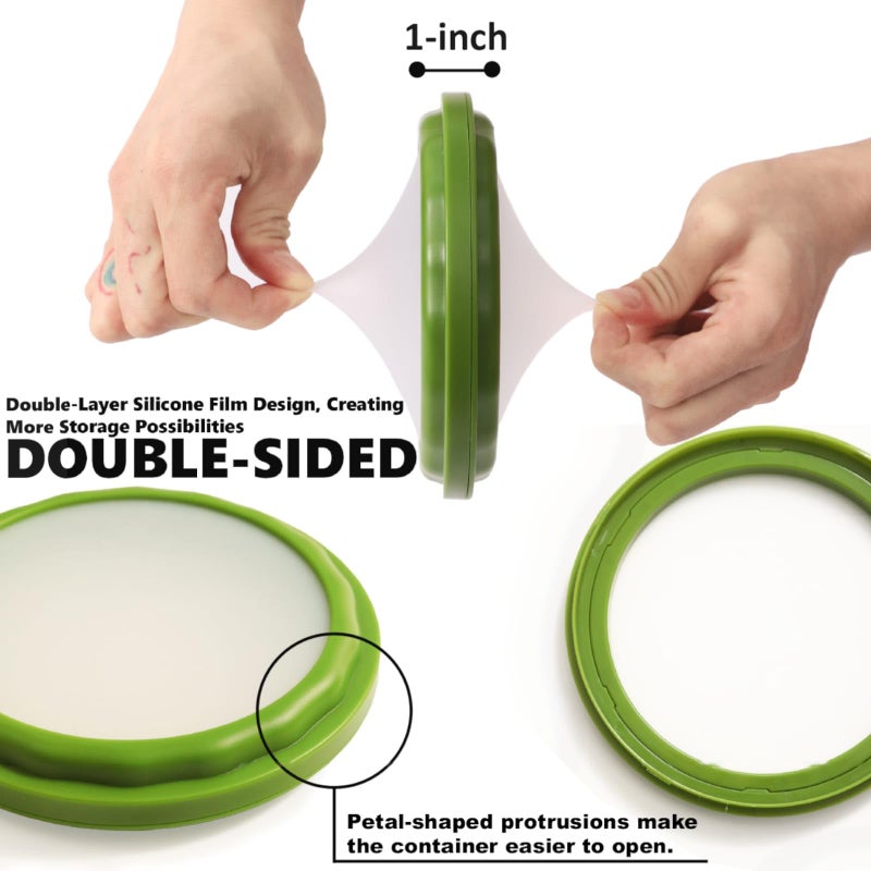 Erehere 4-Piece Airtight Food Storage Containers Set â€“ Avocado Saver, Onion Keeper, Silicone Kitchen Organizers for Fridge, Reusable & Leak-Proof to Lock in Freshness - Image 4