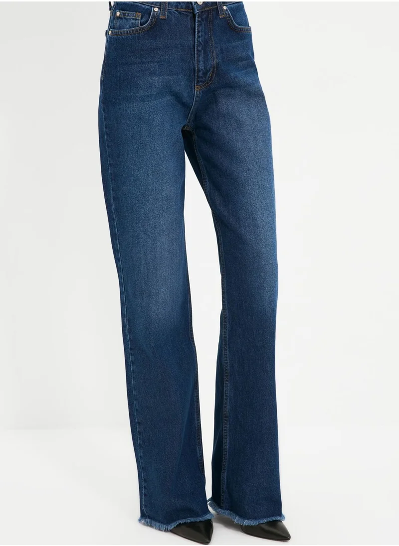 trendyol High Waist Straight Jeans