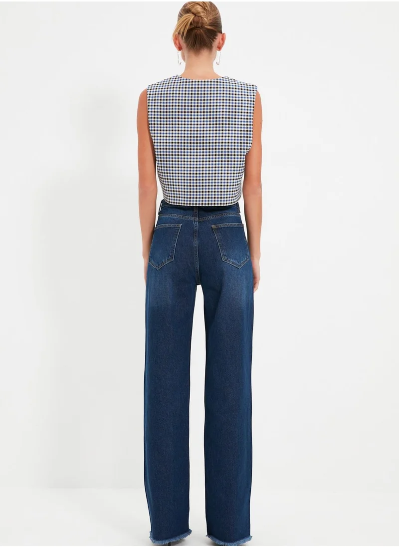 trendyol High Waist Straight Jeans