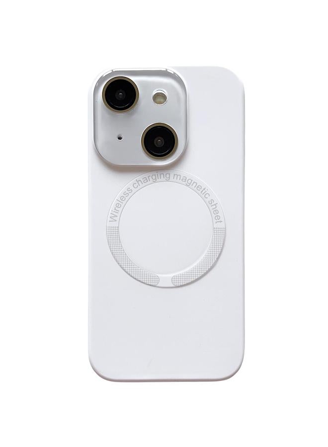 اس-توب جراب لهاتف iPhone 15 مع نافذة صغيرة وعدسة زجاجية من الأكريليك وغطاء هاتف MagSafe من السيليكون - Image 1