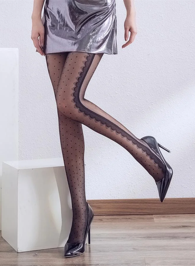 Styli Styli 15D Polka Dot Side Detail Stockings