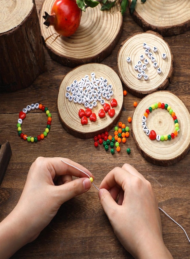 Tondiamo 36 Sets Summer Camp Crafts Camping Party Favors I Love Camp Beaded Bracelet Craft Kit Colorful Travel Camping Wristband Beads Bulk for Birthday Classroom School Rewards Activities - Image 3