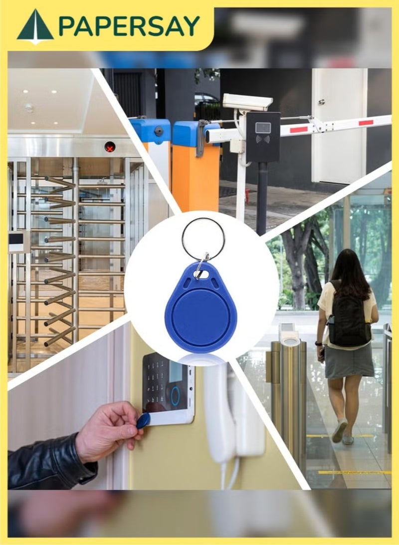  طائرة ورقية 50 قطعة من بطاقة RFID القابلة للكتابة وإعادة الكتابة T5577 بتردد 125 كيلوهرتز، بطاقة مفتاح RFID قابلة للكتابة بتردد 125 كيلوهرتز، بطاقة تعريف قريبة، علامة قابلة لإعادة الكتابة لكاتب RFID (أزرق) - Image 3