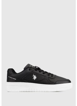 U.S. Polo Assn. BASE. Polo Assn. Lee Women's Black Sneaker  - Image 1