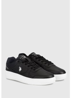 U.S. Polo Assn. BASE. Polo Assn. Lee Women's Black Sneaker  - Image 4