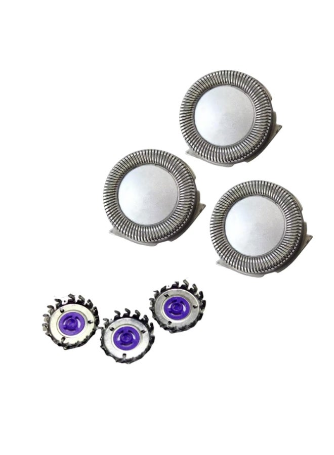 BNVXR 3Pcs HQ55 Replacement Heads Shaver Blades Fit for Norelco HQ3 HQ4 HQ56 5841XL 5825XL 5822XL 5821XL 5810XL 5803XL 5802XL 5801XL Closecutting Mens Electric Razor for a Smooth Clean Shave - Image 2
