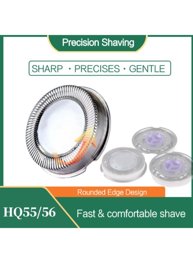 BNVXR 3Pcs HQ55 Replacement Heads Shaver Blades Fit for Norelco HQ3 HQ4 HQ56 5841XL 5825XL 5822XL 5821XL 5810XL 5803XL 5802XL 5801XL Closecutting Mens Electric Razor for a Smooth Clean Shave - Image 3