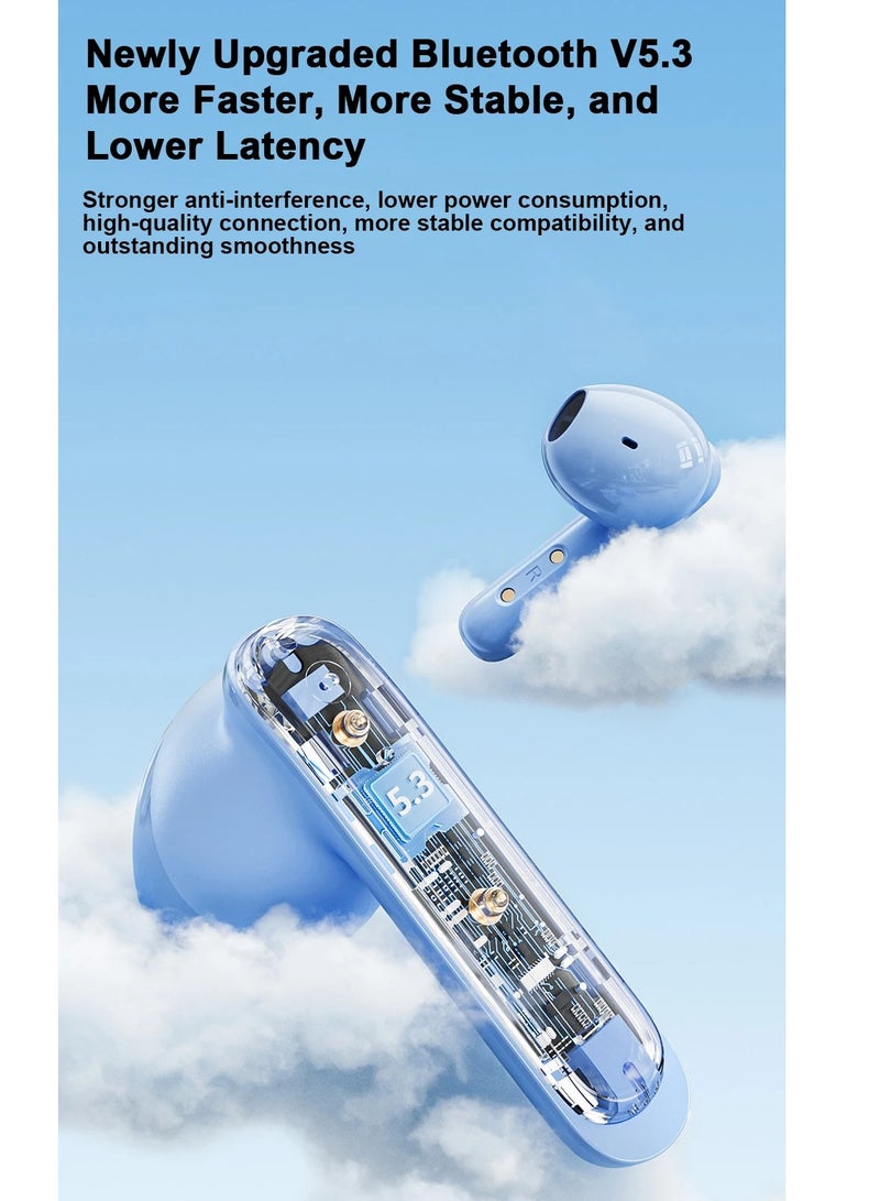 Awei T86, ENC noise canceling earbuds, HiFi stereo headphones, digital display charging case, long battery life, IPX6 waterproof Black - Image 2