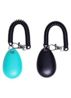Bukela Pet Trainer, 2 Pack Dog Training Clicker with Wrist Strap, Pet Training Clicker with Big Button Effective Behavioral Training Tool for Cats Birds Puppy Recall (Blue and Black)  - Image 4
