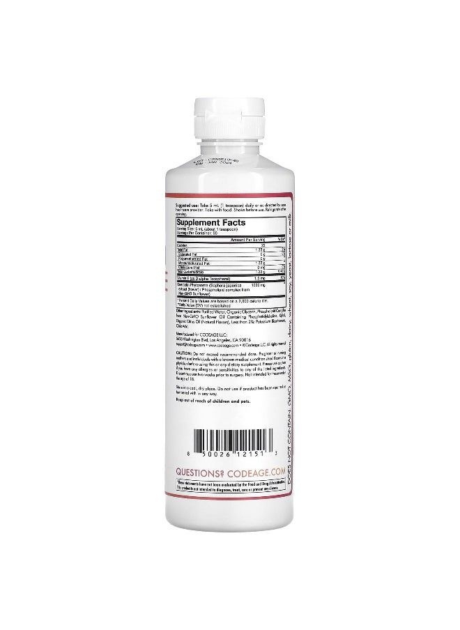 Codeage - Codeage, Quercetin Phytosome, Pineapple Tangerine, 15.22 fl oz (450 ml) - Image 1