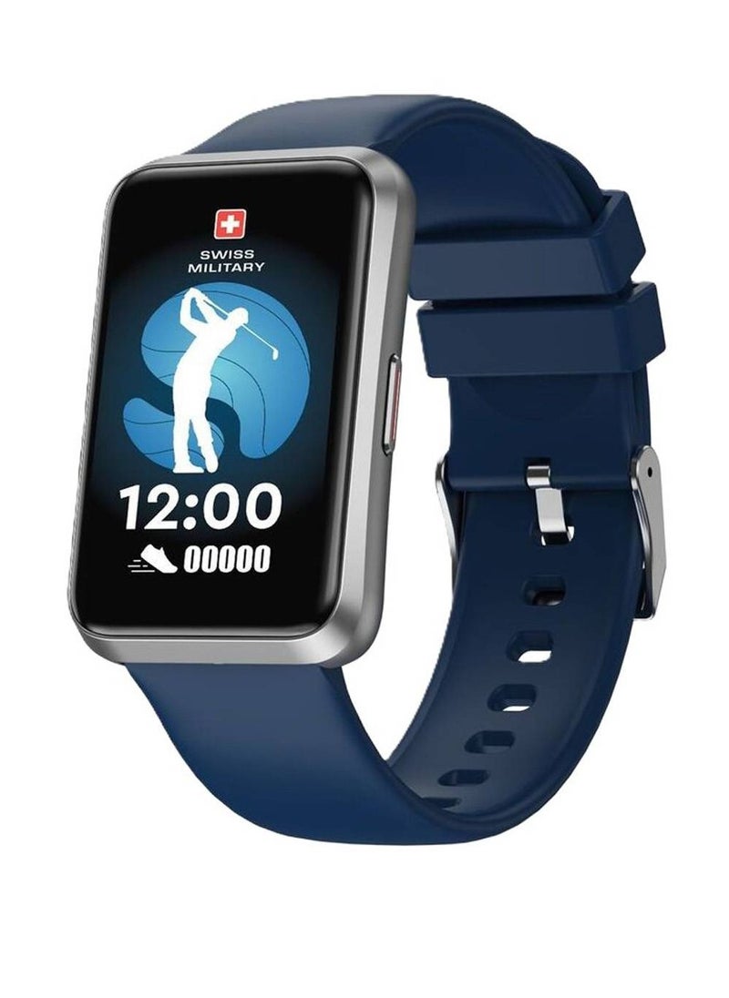 SWISS MILITARY - Swiss Military Rhine 2 Band, 1.57 " Display, 7 Days Battery Life, English and Arabic, Workout Detection, Receives and Makes Calls, Waterproof, Heart Rate Monitoring - Image 1