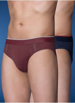 Pack of 2 - Logo Detail Cotton Briefs by Styli