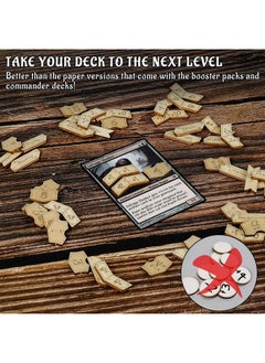 CZYY Ability, Loyalty And +1/+1 Counters Set Of 194 Wood Keyword, Magic Tokens Compatible With Magic The Gathering, Mtg  - Image 3