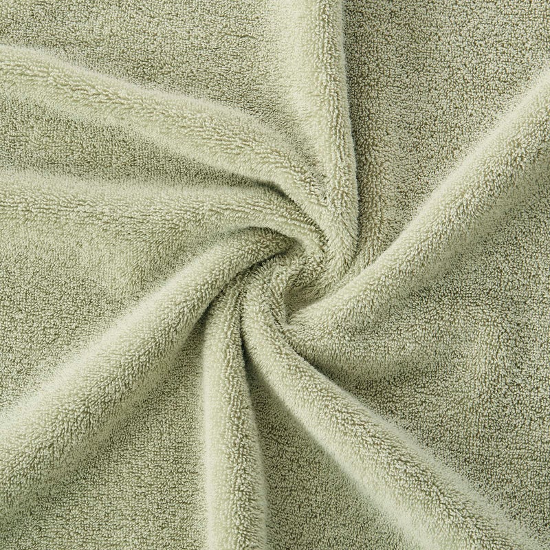 COZYART مناشف يدوية خضراء مريحة للحمام 4 PCS 13 × 30 ضيفًا من المناشف ، فائقة فائقة ناعمة الامتصاص 650 GSM للاستخدام اليومي - Image 5