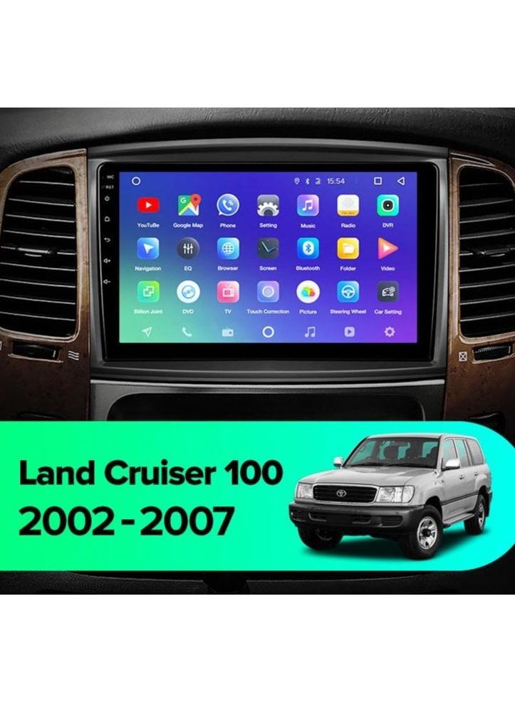 فيريكس - لتويوتا لاند كروزر VXR 2002 - 2007 ستيريو سيارة أندرويد 4 جيجابايت رام يدعم أبل كاربلاي أندرويد أوتو واجهة لاسلكية سريعة كاميرا AHD متضمنة بطاقة SIM تدعم تشغيل فيديو USB بلوتوث - Image 1