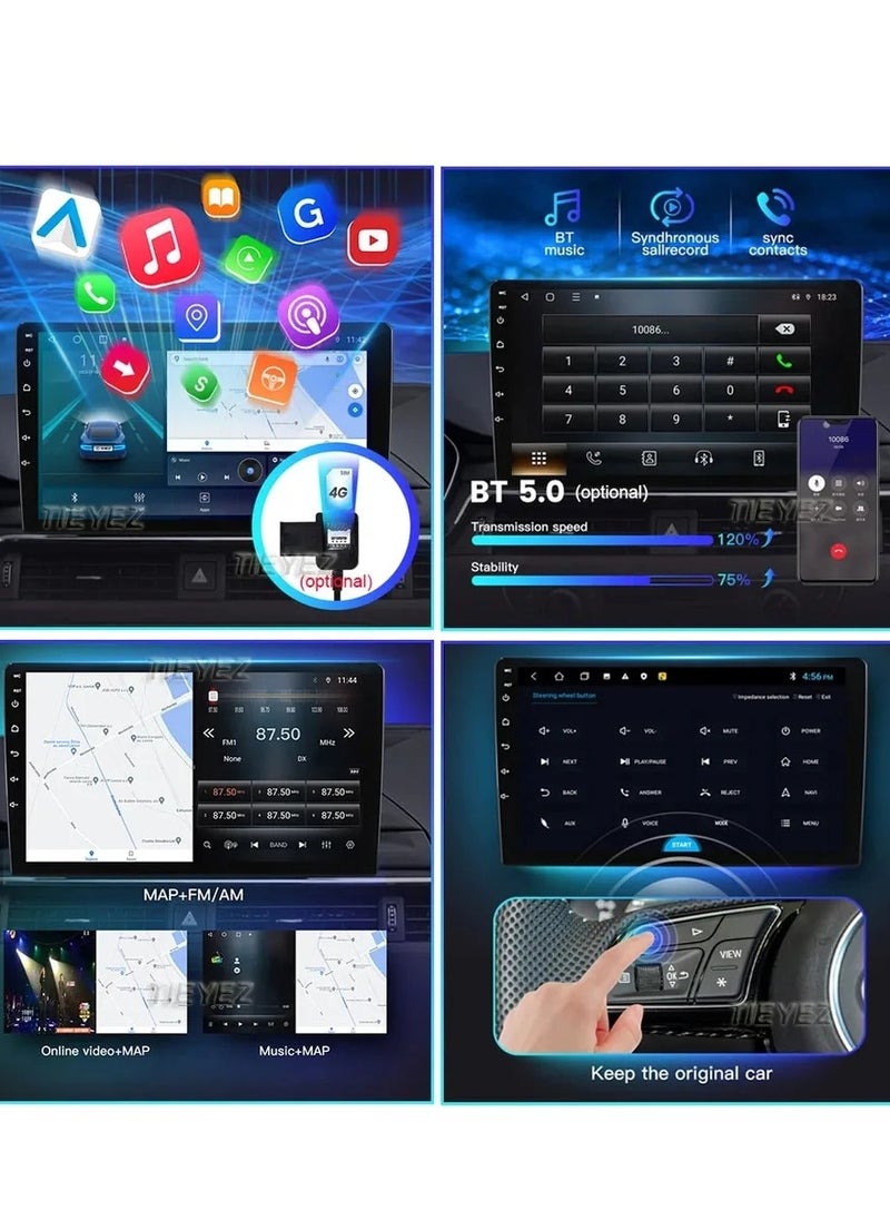 فيريكس - لتويوتا لاند كروزر VXR 2002 - 2007 ستيريو سيارة أندرويد 4 جيجابايت رام يدعم أبل كاربلاي أندرويد أوتو واجهة لاسلكية سريعة كاميرا AHD متضمنة بطاقة SIM تدعم تشغيل فيديو USB بلوتوث - Image 1