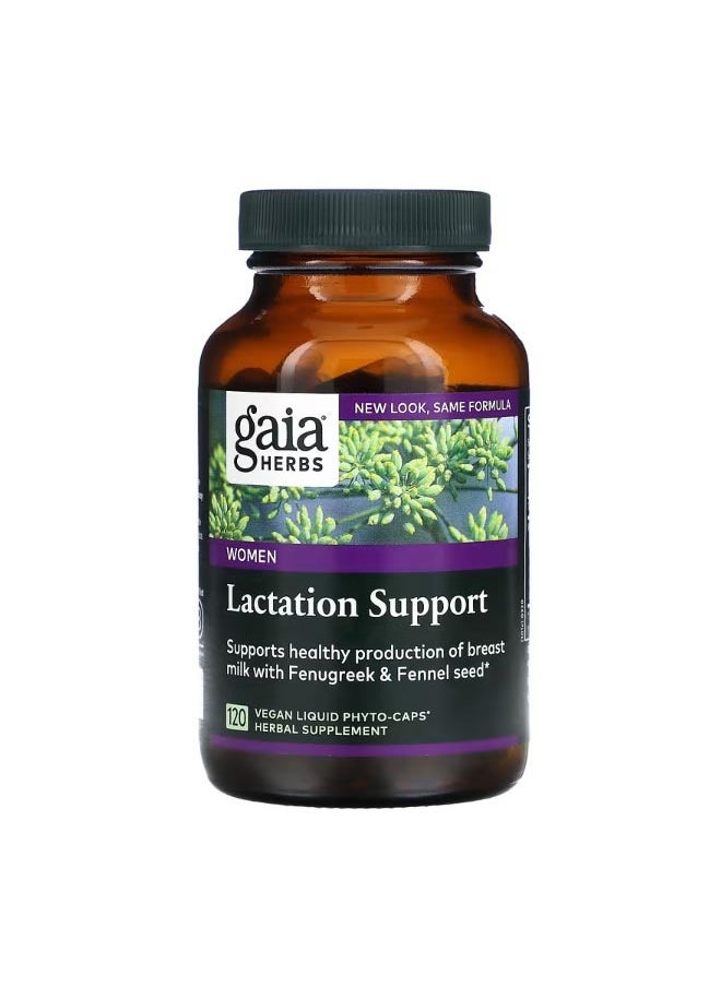 Gaia Herbs Lactation Support 120 Vegan Liquid Phyto Caps  - Image 1