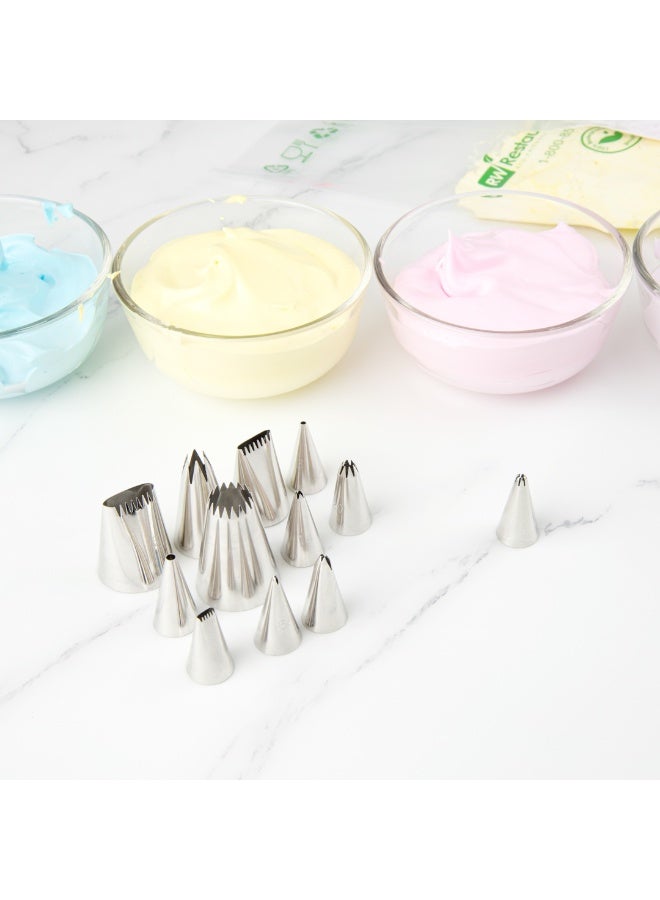 Restaurantware Pastry Tek Decorating Tip Star, 1 Reusable Star Piping Tip - #27, Dent-Resistant, Stainless Steel Closed Star Tip, Dishwasher-Safe, Decorate Cupcakes, Cakes, or Cookies - Image 5