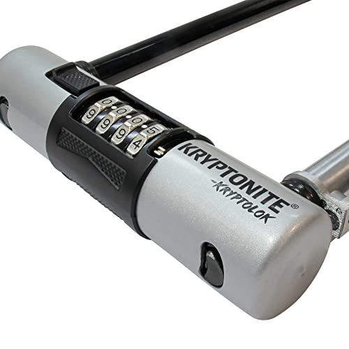 Kryptonite KryptoLok Combo Bike U-Lock, Anti-Theft Security, 12.7mm Steel Shackle, 4-Digit Resettable Combination, U-Shape, Black - Image 2