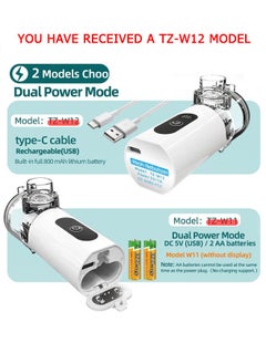 MAANGE Ultrasonic Mesh Nebulizer - Portable Nebulizer - Rechargeable Handheld Nebulizer with 2 Adjustable Speeds - Quiet Design for Adults and Kids  - Image 4