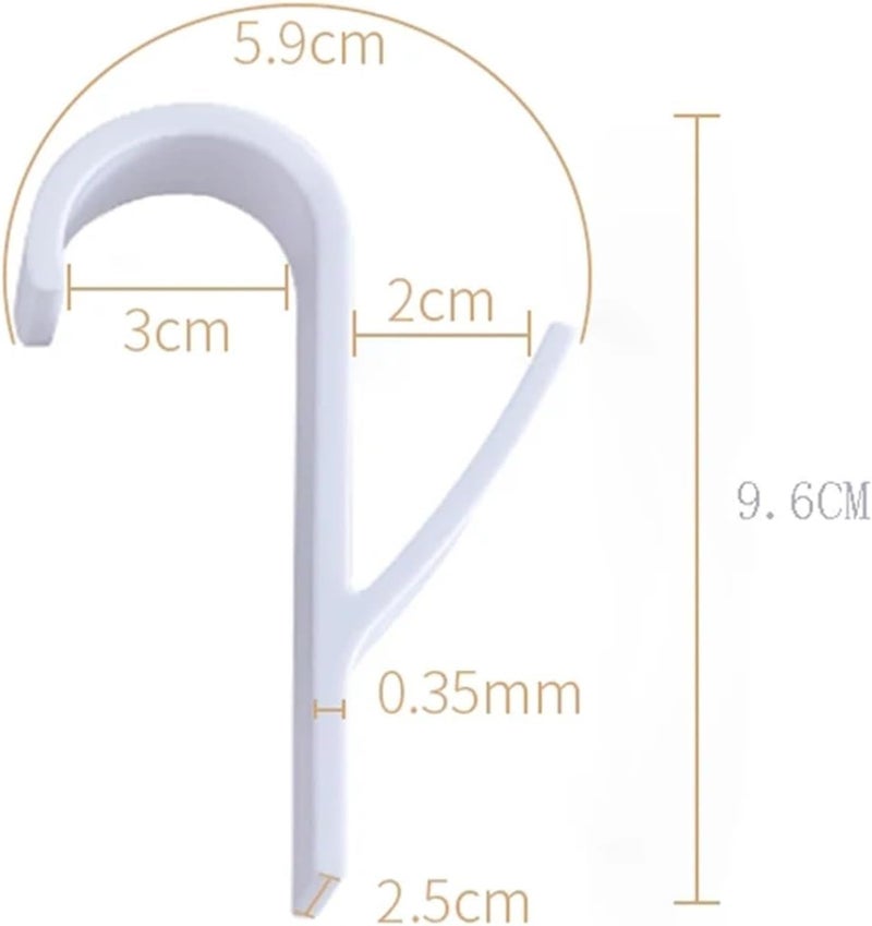 Towel Hooks, Towel Hooks 50pcs Multi-Purpose Radiator Hangers for Heated Coat Clothes Scarf Rack Bath Wall Hook - Image 2