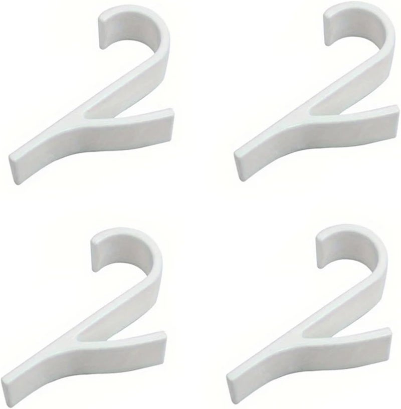Towel Hooks, Towel Hooks 50pcs Multi-Purpose Radiator Hangers for Heated Coat Clothes Scarf Rack Bath Wall Hook - Image 1
